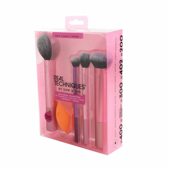 Σετ με Πινέλα Μακιγιάζ από Συνθετική Τρίχα Everyday Essentials 4τμχ