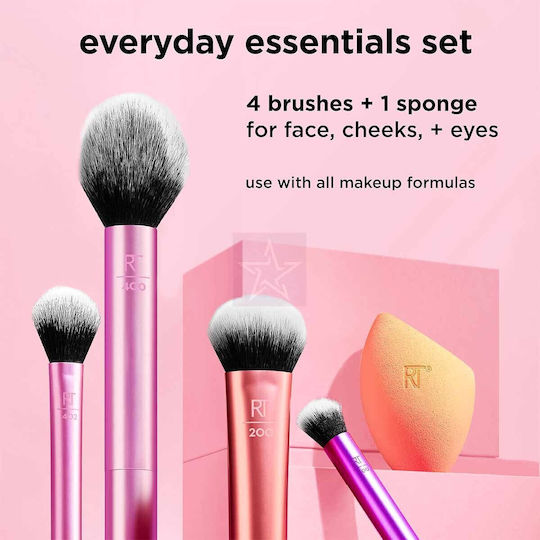 Σετ με Πινέλα Μακιγιάζ από Συνθετική Τρίχα Everyday Essentials 4τμχ
