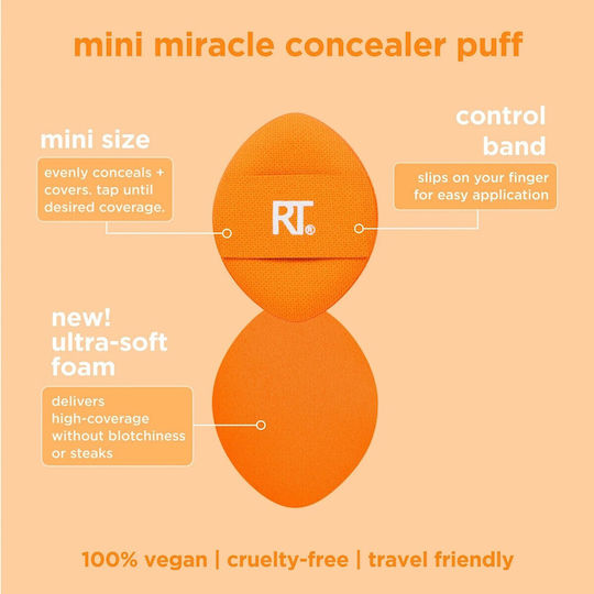 Real Techniques Set with Makeup Sponges for Concealer Mini Miracle 3pcs