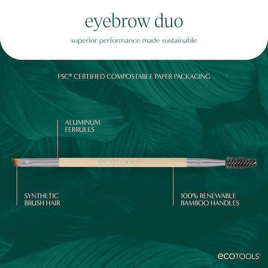 EcoTools Make-up-Pinsel für Augenbrauen aus synthetischem Haar