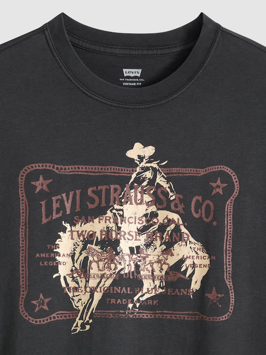 Vintage Fit T-shirt Black 873730401