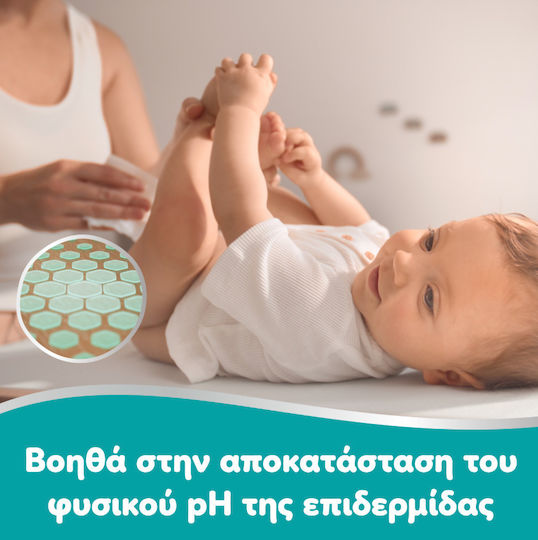 Pampers 99% Wasser Baby-Feuchttücher mit 99% Wasser, Duftfrei, Alkoholfrei & Parabene frei 60 Stück