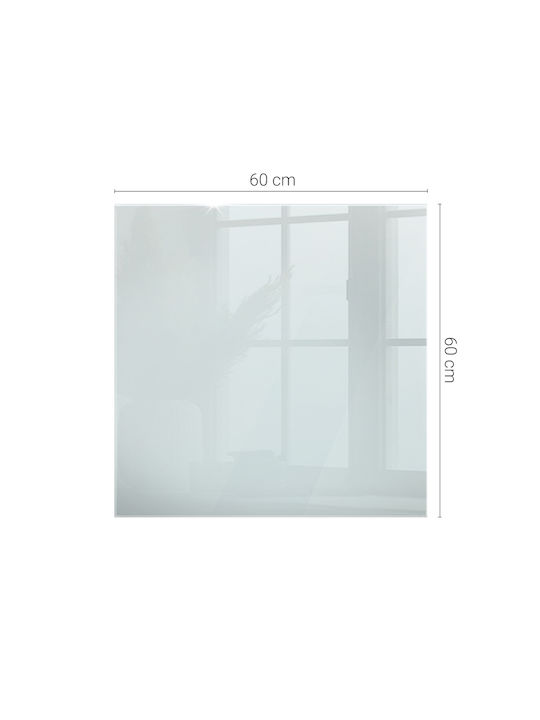 Tulup Rechteckige Tischoberfläche aus Glas in Transparentem Farbe 125x50cm 010010820020100000000