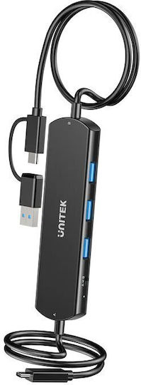 Unitek Hub USB-C 10Gbps Transfer Date 3 Porturi USB-A U1344a