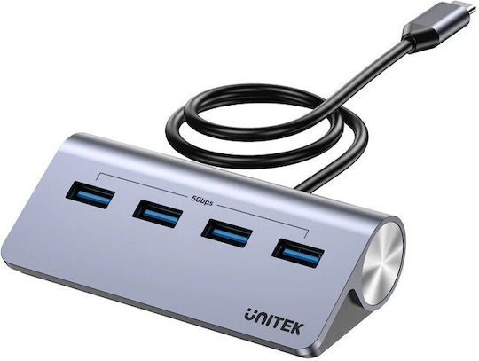 Unitek Usb-c Hub 4xusb-a 5gbps & Usb-c Power Port & 80cm Cable H1337b