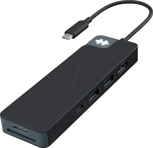 Docking Station Hyper Hyperdrive Flex 8 Port Usb-c Hub Black