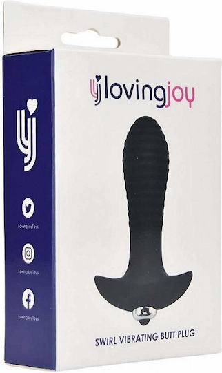 Loving Joy Swirl Πρωκτική Σφήνα με Δόνηση
