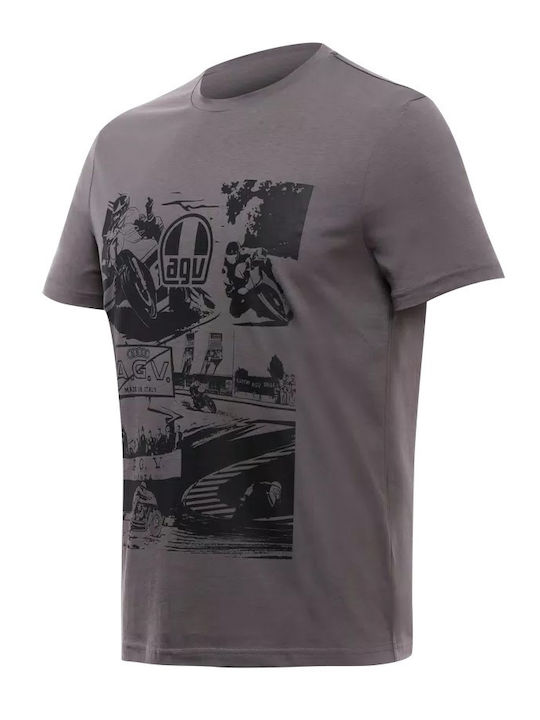 Herrenblusen Kurzarm T-Shirts Grau