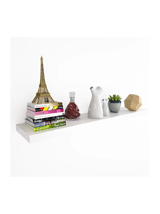 White Wall Shelf 90x23x3.8cm