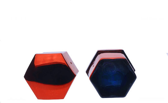 Extremo Tuning Capace Metalice Roșii 17 Mm 20 Bucăți