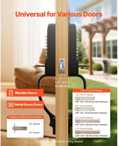 Vevor Electronic Lock in Black Colour