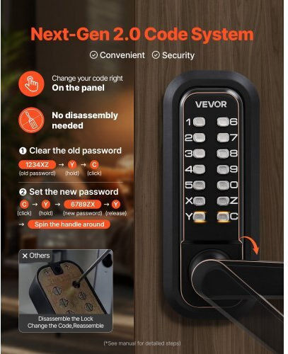 Vevor Încuietoare Electronică Bronz