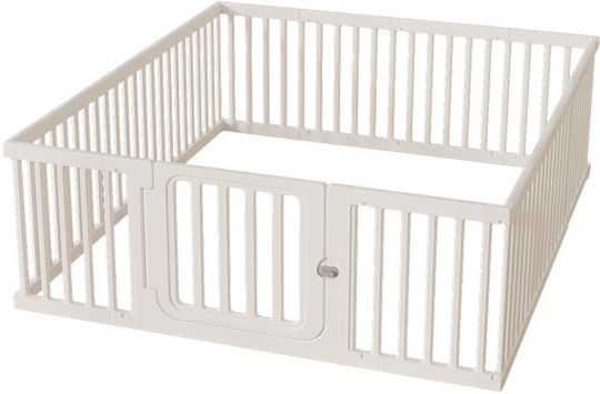 Park with Mattress White 120x120cm