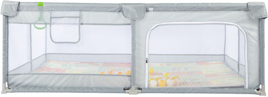 Babypark Mit Matratze Grau 200x180cm BJY02-1_180x200_Grau