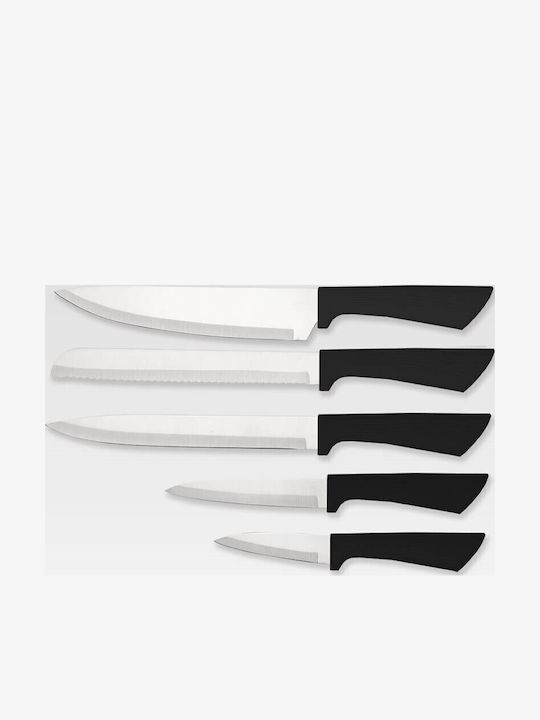 Maestro Messer Set mit Sockel aus Rostfreiem Stahl MR-1413-Schwarz 8 Stück