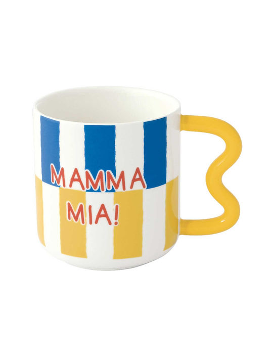 Marva Porcelain Blue Mug 350ml
