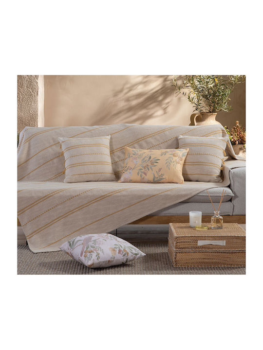 Nef-Nef Homeware Bleeze Decken & Couchdecken Viersitzer-Sofa Überwurf 180x350cm Natürliche Gelb