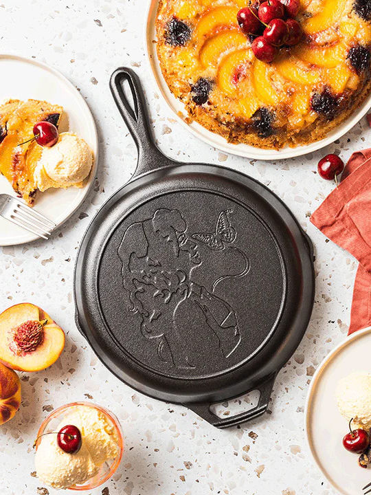 Lodge Cast Iron Pan with Lid with Non-Stick Coating 26cm