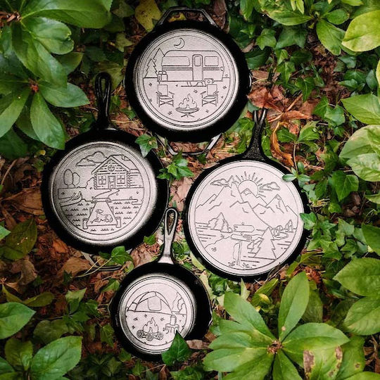Lodge Wanderlust Series Двоен Тиган от Чугун с Капак с Керамично Покритие 26cm