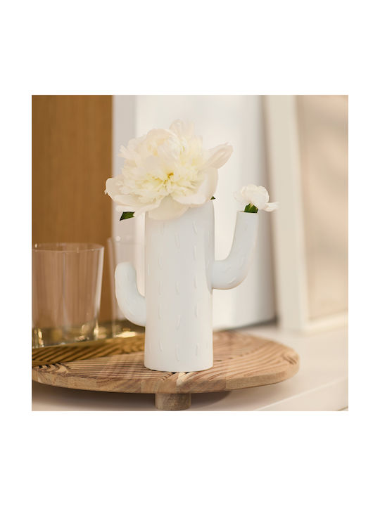 Raeder Decorative Porcelain Vase Cactus Vase White