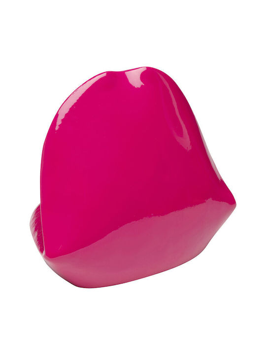 Decorative Tabletop Hot Lips Ceramic Pink 25.5*20*23cm