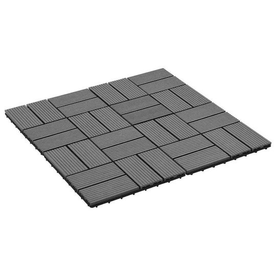vidaXL Material for Garden Flooring from WPC 30x30cm 11 Pieces
