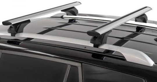 Menabo Menabo – Μπάρες Οροφής Ασημί Αλουμινίου Sonic Xl Κλειδί Flush Raised Rails Ασφαλή Μεταφορά Φορτίου – 2 Τεμ 16120/mb
