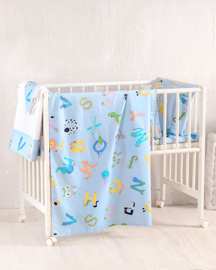 Rythmos Сини Детски Чаршафи 80x110см