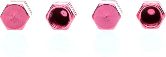Extremo Tuning Aluminium Ventilkappen Schrader Ventile Rosa