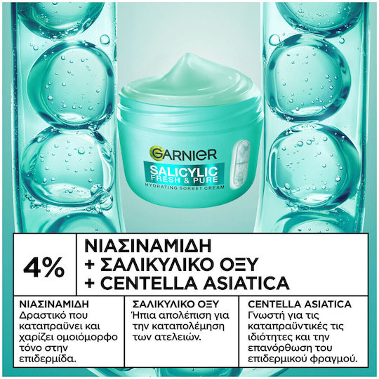Garnier Salicylic Fresh & Pure Feuchtigkeitsspendende Gesichtscreme Tag 85ml
