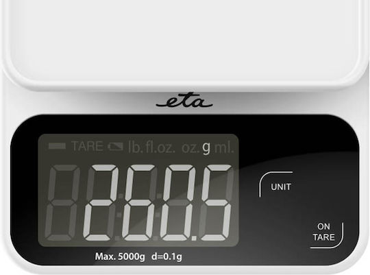 ETA Digital Kitchen Scale Up To 5kg White
