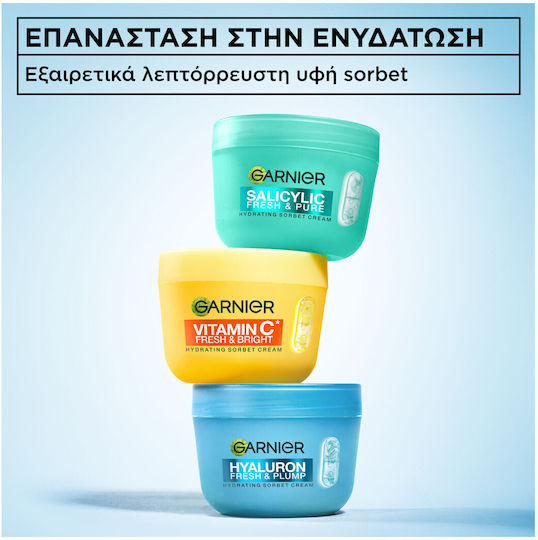 Garnier Hyaluron Fresh & Plump 24h Moisturizing Day Face Cream with Hyaluronic Acid 85ml