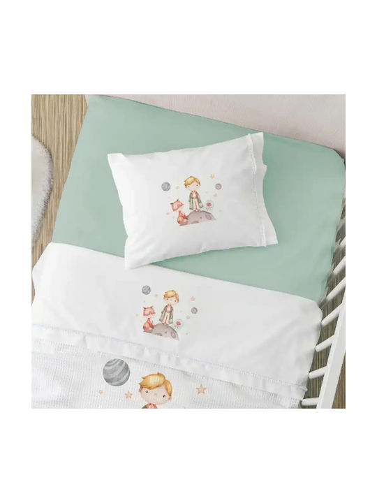 Borea Σετ Little Prince Λευκό 120x160εκ.