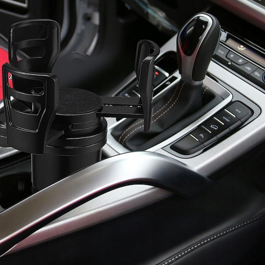 Suport Pentru Pahar Auto 1 Loc Pentru Consolă Negru
