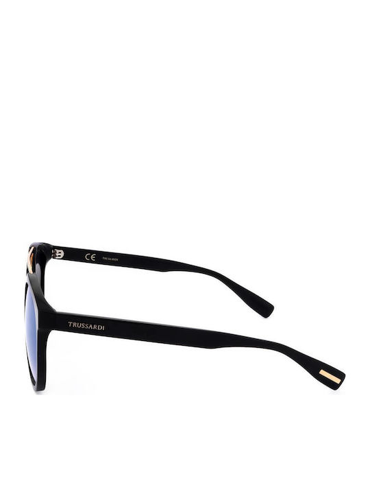 Trussardi Women's Sunglasses With Black Frame And Green Lens STR108 700V