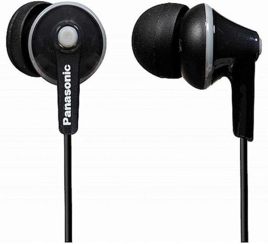 Panasonic Ακουστικά Ψείρες In Ear Μαύρα RP-HJE125E-K