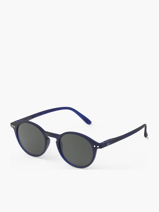 Izipizi Sun D Unisex Sunglasses with Blue Horn-Rimmed Frame
