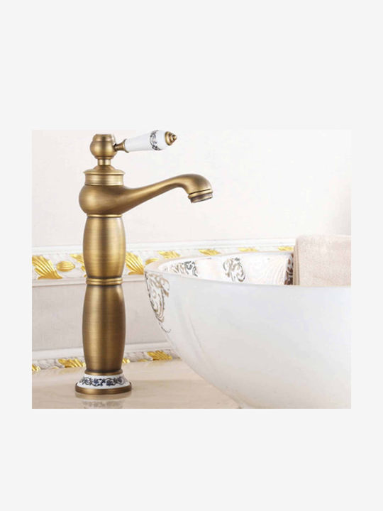 Mixing Sink Faucet Tall Retro Bronze