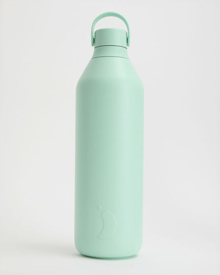 Chilly's Series 3 Bottle Thermos Stainless Steel BPA Free 1lt Opal Green
