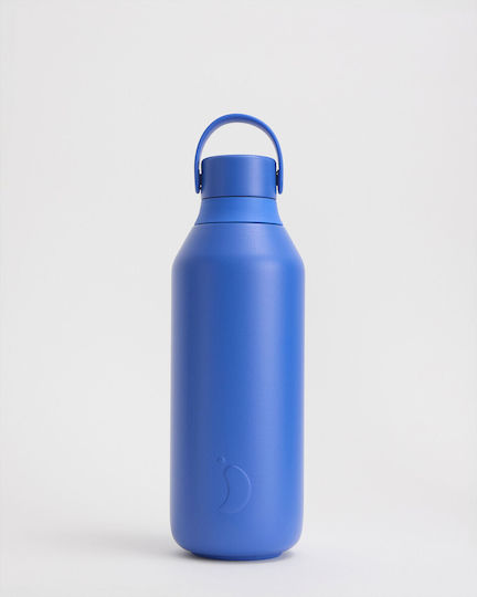 Chilly's Series 3 Μπουκάλι Θερμός Ανοξείδωτο BPA Free 500ml Pacific Blue