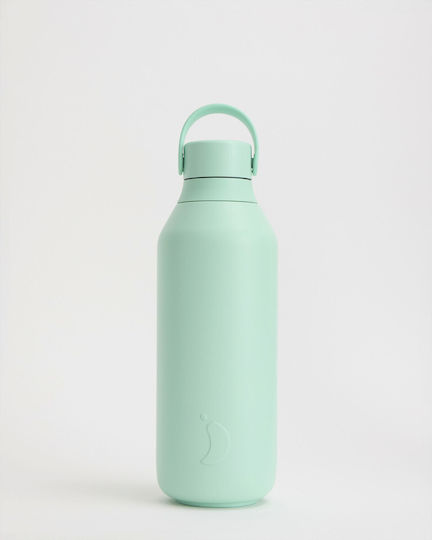 Chilly's Series 3 Thermos Bottle Stainless Steel BPA Free 500ml Opal Green