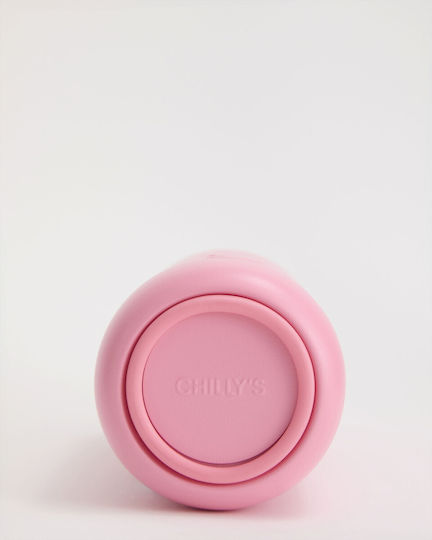 Chilly's Series 3 Bottle Thermos Stainless Steel BPA Free 350ml Lotus Pink