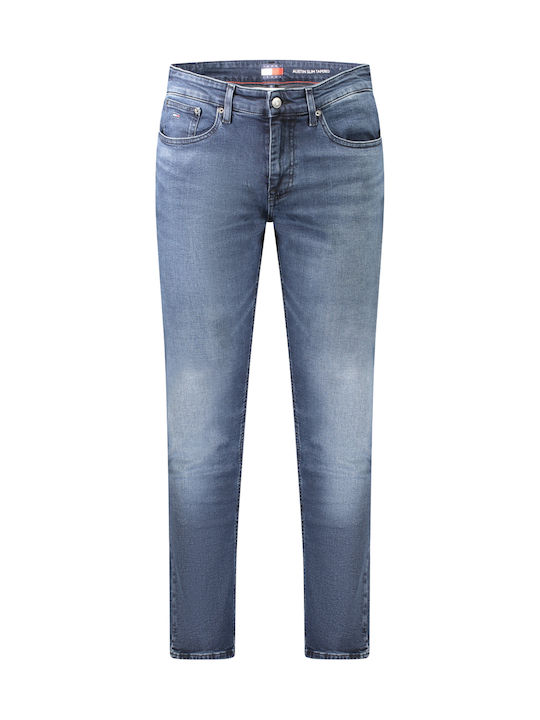 Austin Men's Jeans Pants Elastic with Slim Tapered Fit Dark Blue