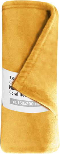 Κουβέρτα Fleece Μονή 150x200εκ. Yellow 8711252031477YELLOW