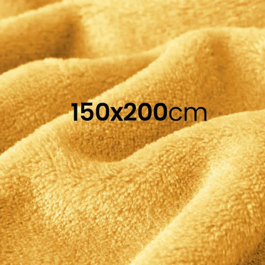 Κουβέρτα Fleece Μονή 150x200εκ. Yellow 8711252031477YELLOW