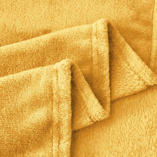 Κουβέρτα Fleece Μονή 150x200εκ. Yellow 8711252031477YELLOW