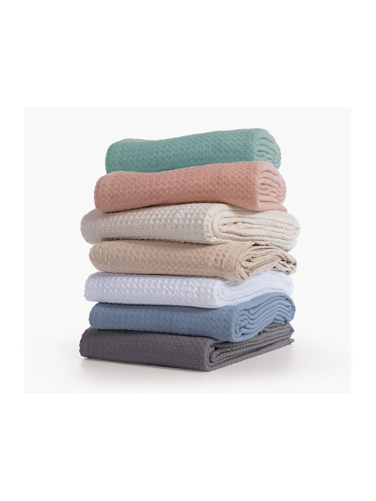 Nef-Nef Homeware New Golf Piqué Halbdoppelte Decke 180x240cm Aqua