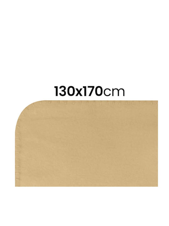 Fleece Decke Einzeln 170x130cm Gelbe