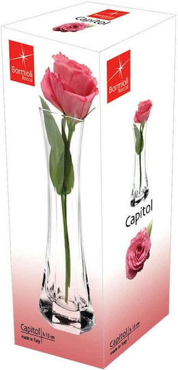 Bormioli Rocco Βάζο Γυάλινο Capitol Διάφανο 6.9x6.9xΥ15cm Bormioli Rocco Βάζο Γυάλινο Capitol Διάφανο 6.9x6.9xΥ15cm