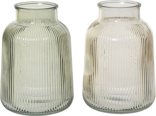 Kaemingk Βάζο Γυάλινο Πράσινο 14x14xΥ20cm